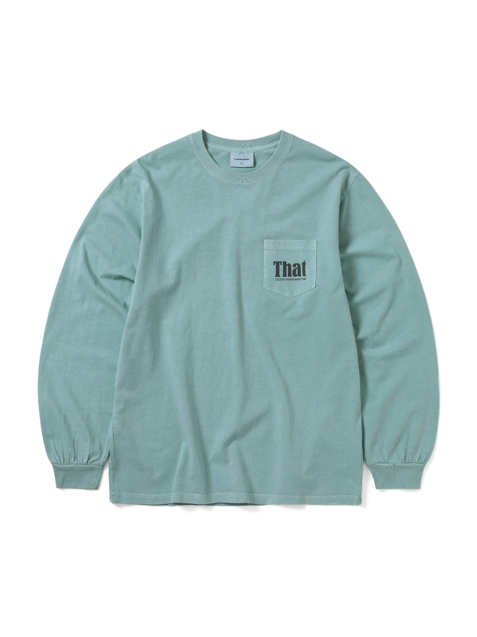 MUSINSA | thisisneverthat® That Pocket L/S Tee Light Teal