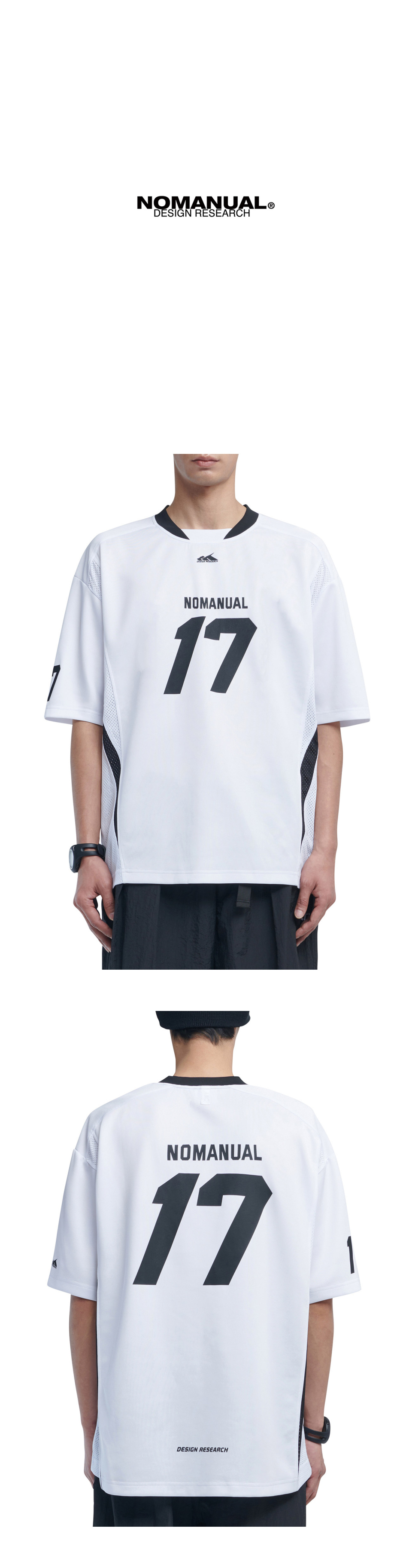 人気★NOMANUAL★17 MESH BLOCK FOOTBALL JERSEY MUSINSA | NOMANUAL 17 MESH BLOCK FOOTBALL JERSEY - BLACK
