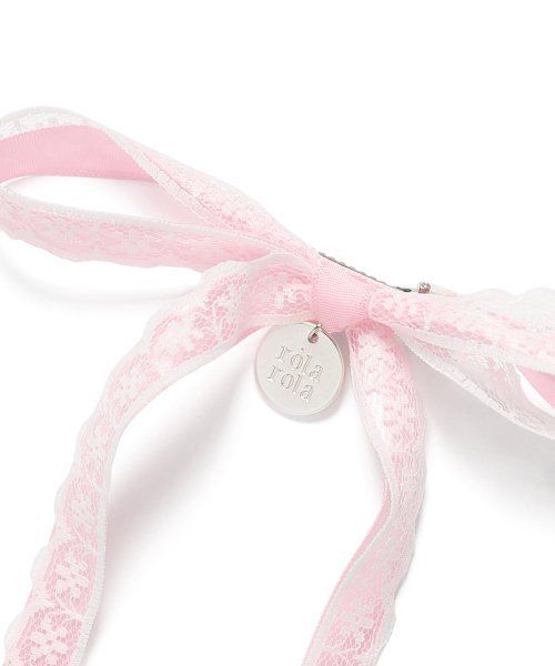 LACE RIBBON PIN PINK