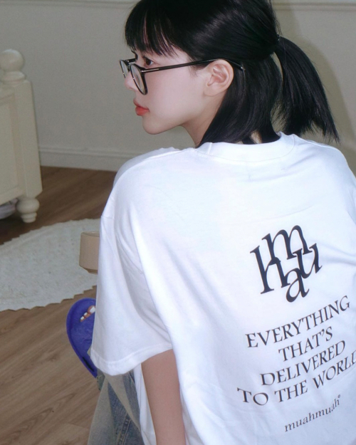 LETTERING LOGO HALF T-SHIRT [2color]