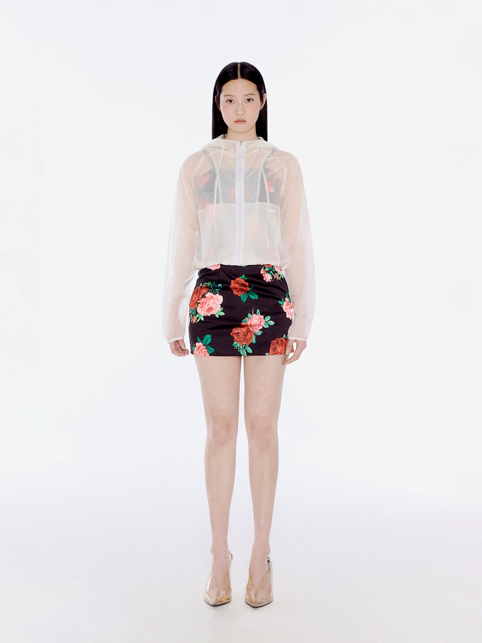 MUSINSA | YOUHEE SHEER WIND BREAKER WHITE