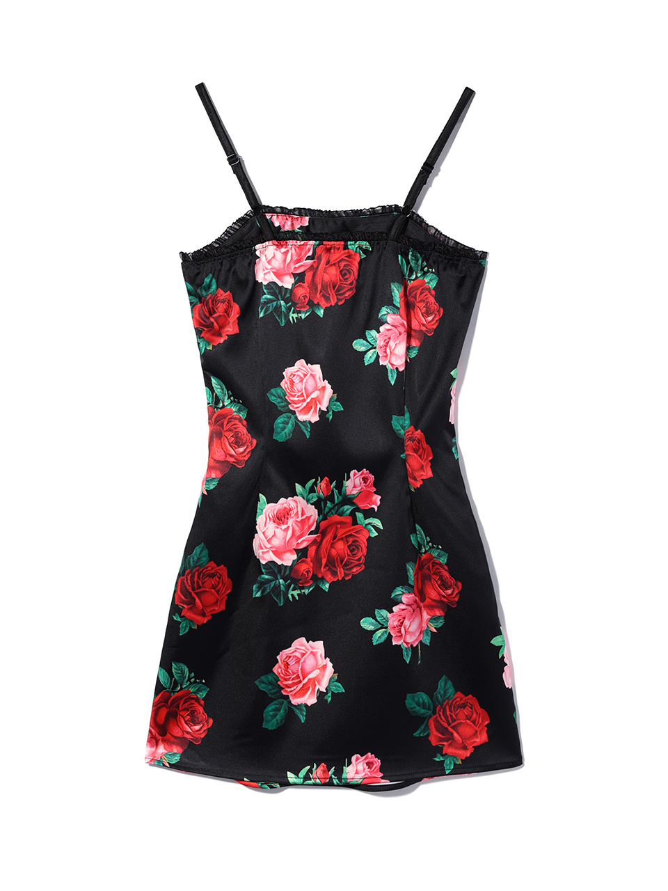 【YOUHEE】24SS SATIN FLOWER PATTERN DRESS BLACK MUSINSA | YOUHEE SATIN FLOWER PATTERN DRESS BLACK