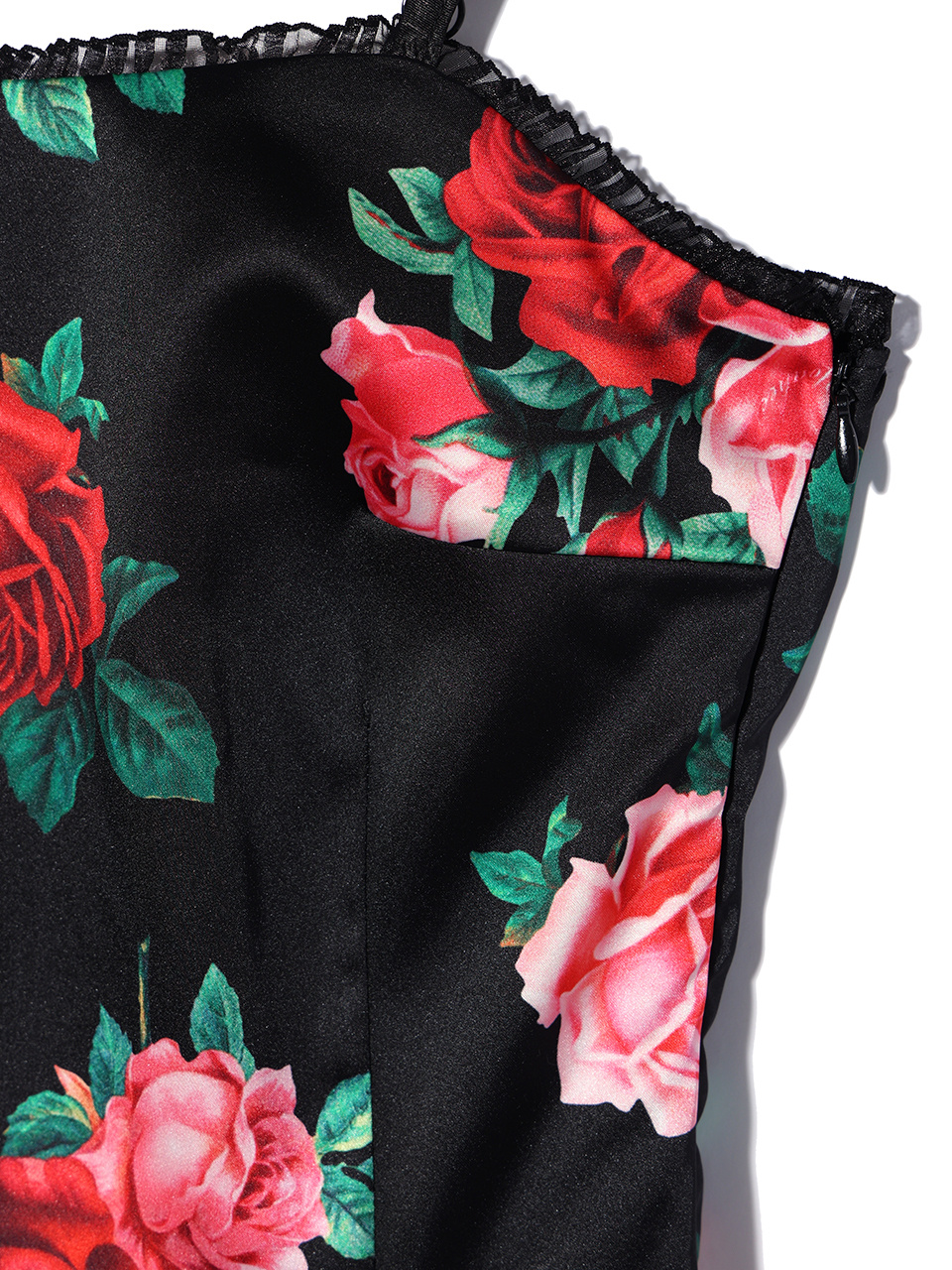 【YOUHEE】24SS SATIN FLOWER PATTERN DRESS BLACK MUSINSA | YOUHEE SATIN FLOWER PATTERN DRESS BLACK