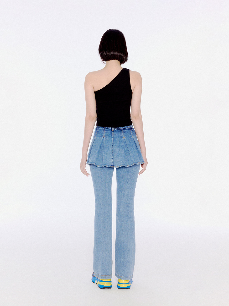 ●YOUHEE●DENIM SKIRT PANTS★韓国の人気★日本未入荷 MUSINSA公式 | YOUHEE DENIM SKIRT PANTS SKY BLUE