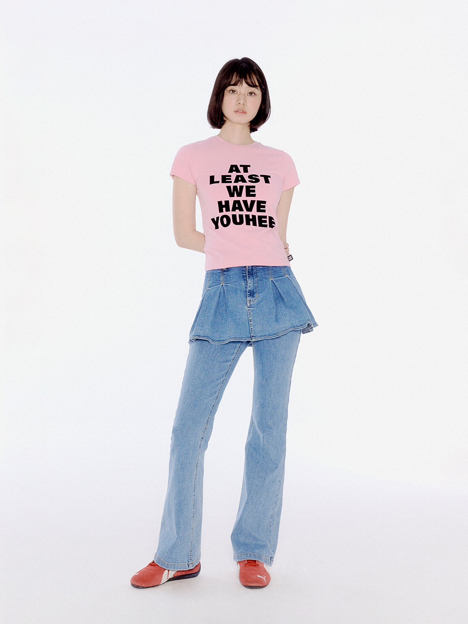【YOUHEE】24SS DENIM SKIRT PANTS SKY BLUE MUSINSA | YOUHEE DENIM SKIRT PANTS SKY BLUE