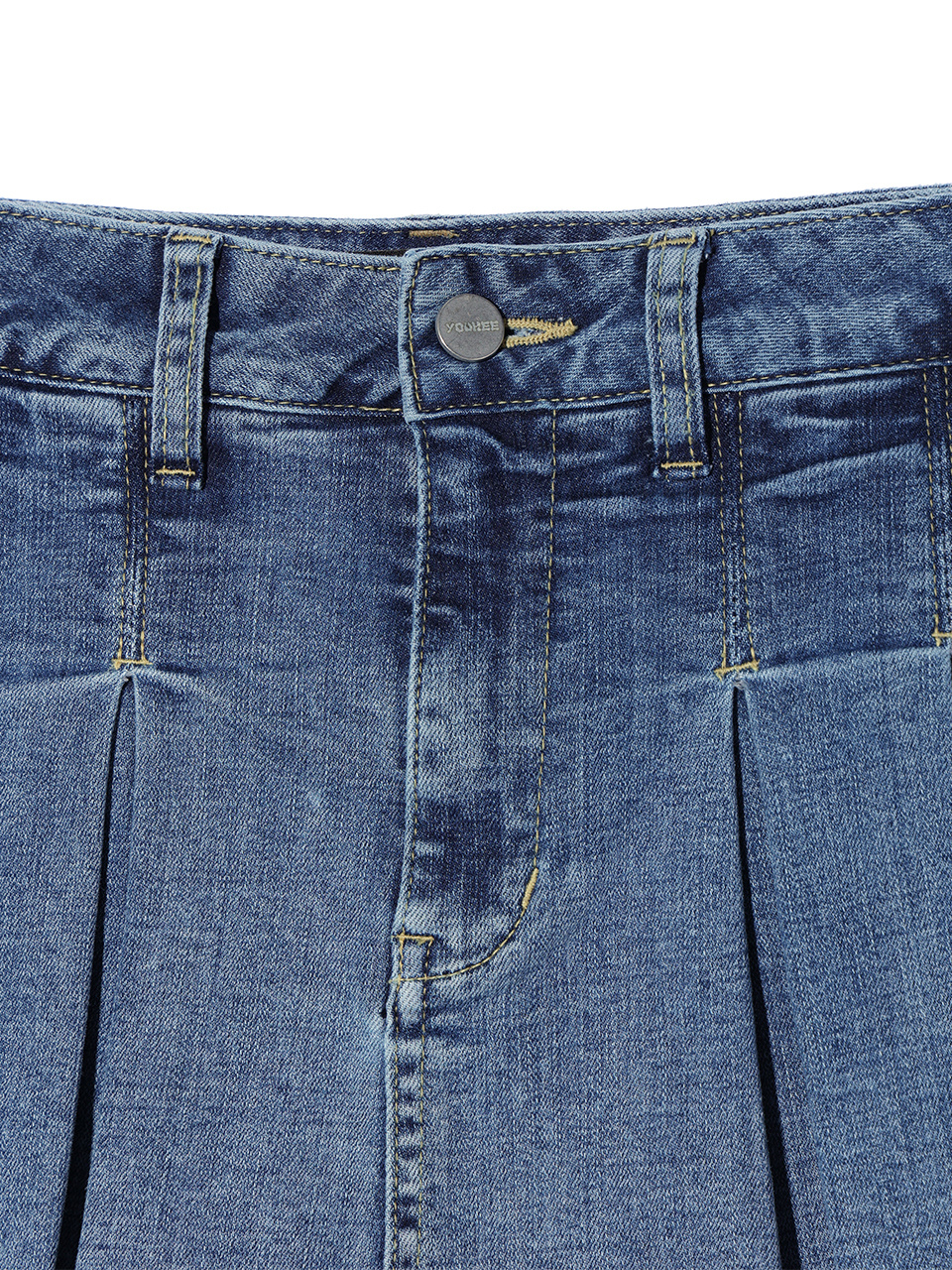 ●YOUHEE●DENIM SKIRT PANTS★韓国の人気★日本未入荷 MUSINSA | YOUHEE DENIM SKIRT PANTS SKY BLUE