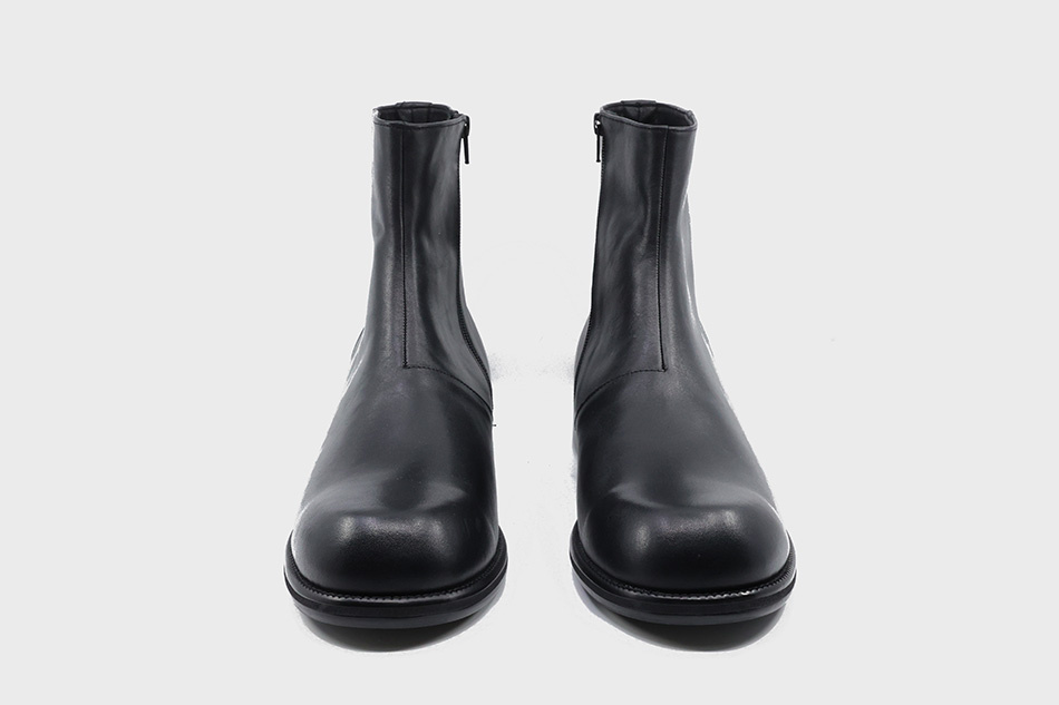 Spiral Cowhide Boots Black Speakeasy - Main Image