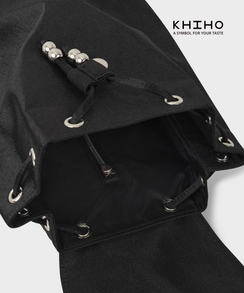 SOFT SILKY BACK PACK / BLACK