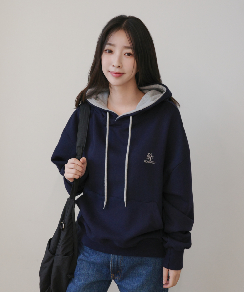 [2TYPE] STITCH COMBI HOODIE [6color]