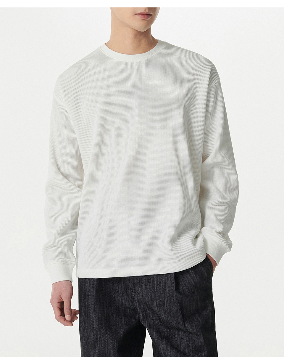 Tシャツ・カットソー *MUSINSA STANDARD* Waffle Relaxed Crew Neck Long Sleeve T-Sh MUSINSA | MUSINSA STANDARD Waffle Relaxed Crew Neck Long