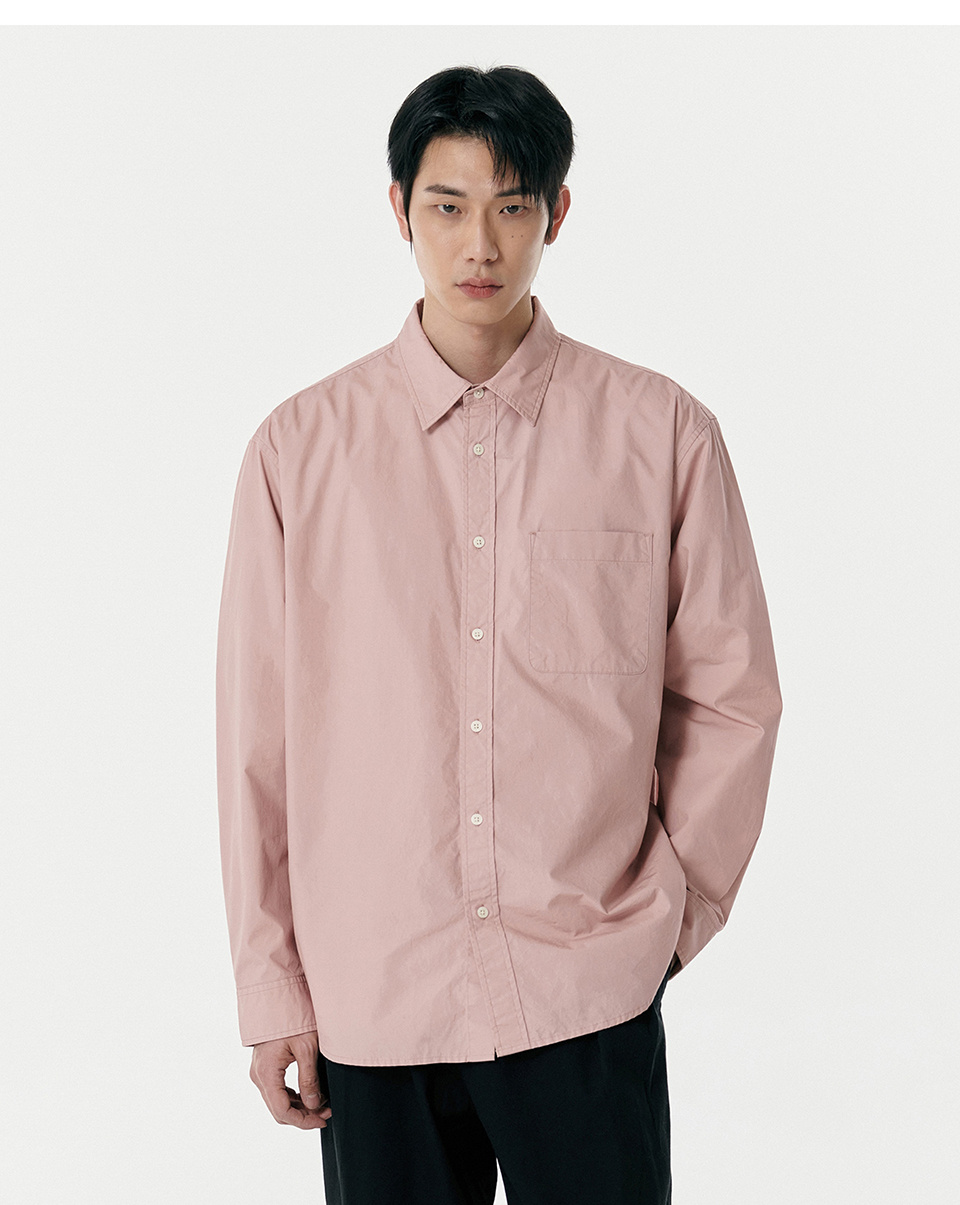 ★MUSINSA STANDARD★ Relaxed Soft Poplin Shirt Desert Pink M MUSINSA | MUSINSA STANDARD Relaxed Washed Poplin Shirt