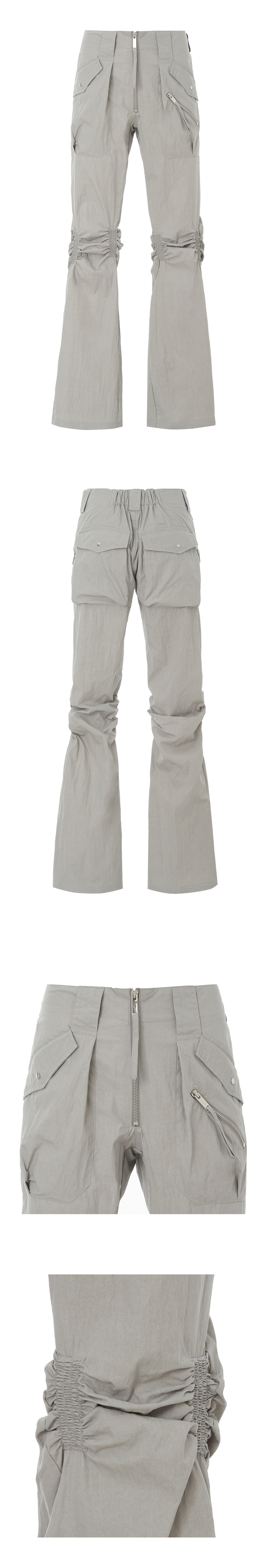 【NACHE】新品EXPOSURE ZIP DETAIL PANTS GRAY NACHE】新品EXPOSURE ZIP DETAIL PANTS GRAY EXPOSURE ZIP