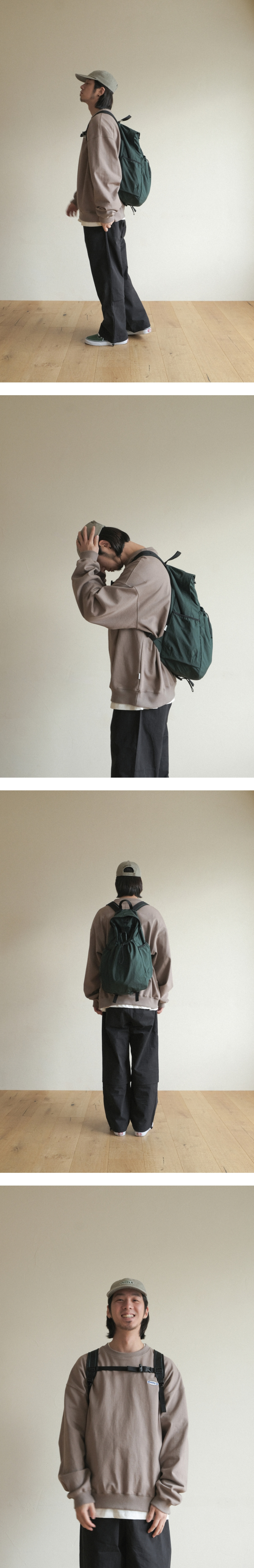 MUSINSA | MMOGARDEN mmo backpack 095 nylon wrinkle - forest