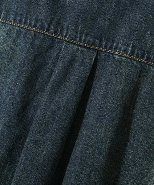 BIO WASHING WESTERN DENIM SHIRT_INDIGO