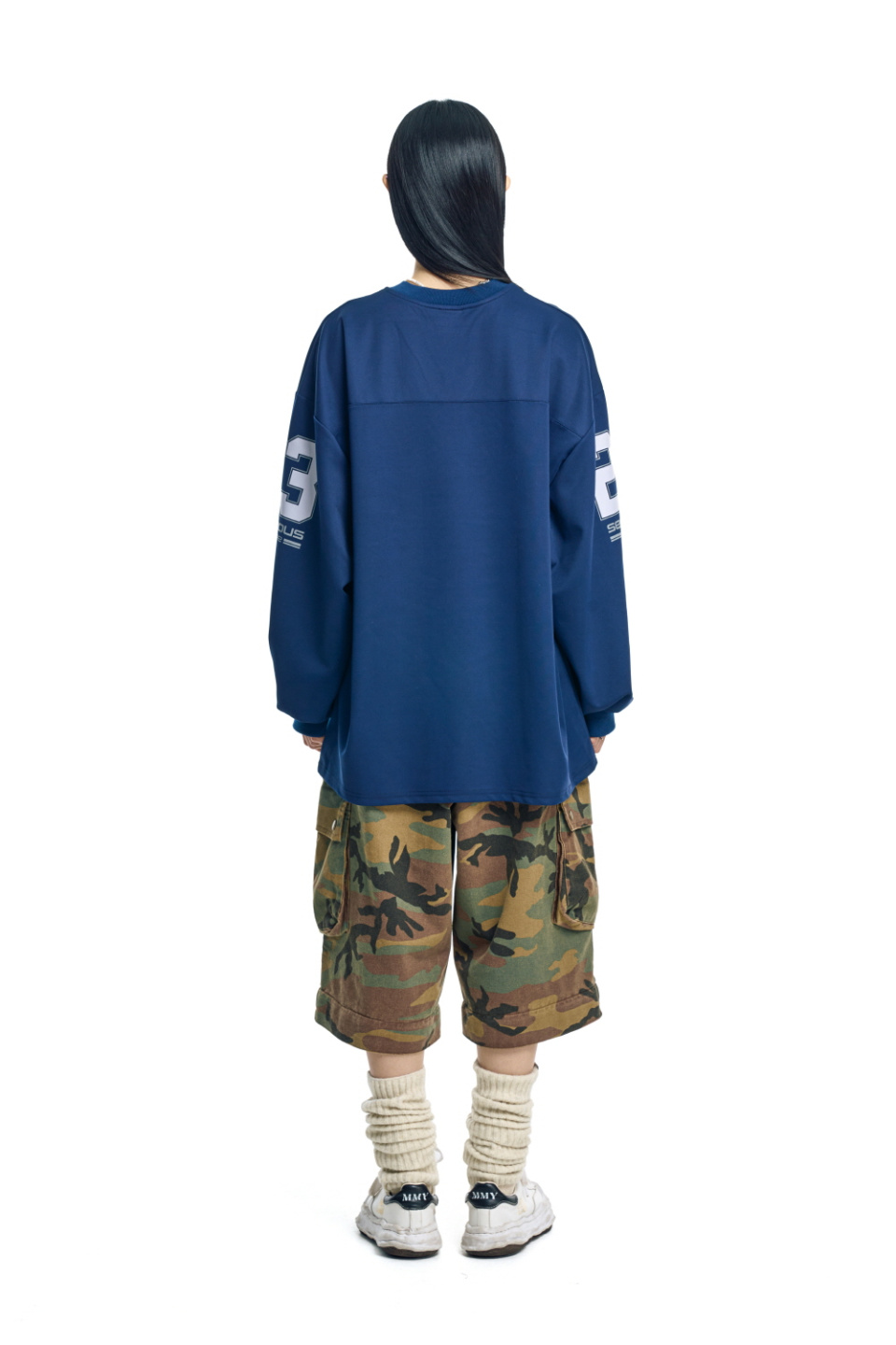 ★関税込★EASY NO EASY★Long Sleeve Football Jersey★ ☆関税込☆EASY NO EASY☆Long Sleeve Football Jersey☆