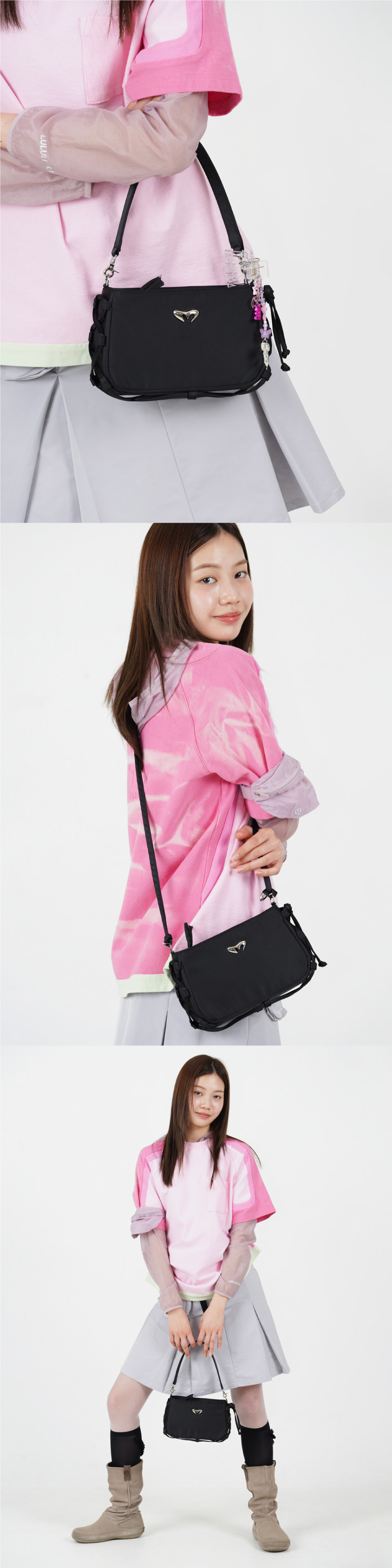 무음(MUWM) 에노키 미니 Enoki Mini Bag (Black) - 사이즈