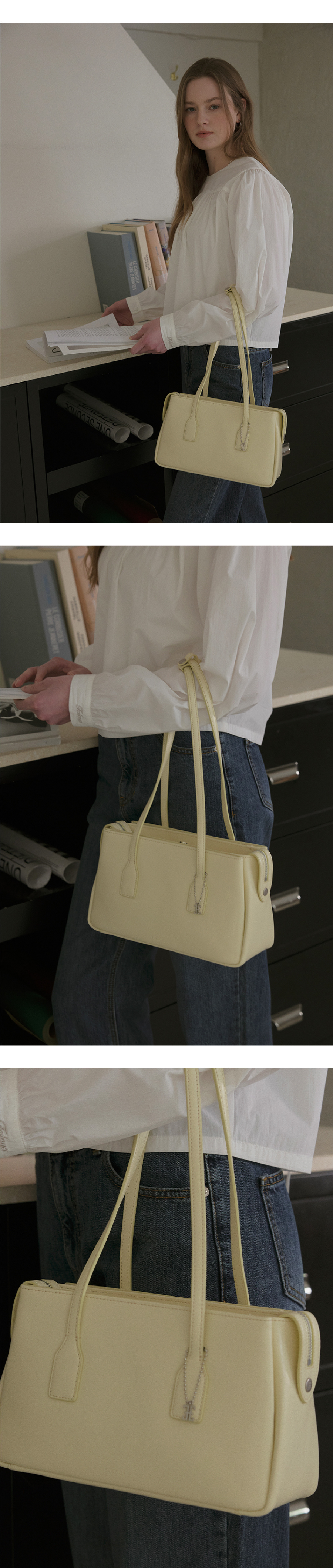 MUSINSA公式 | FOLNUA MINI BRIDGE BAG [LEMON-PLAIN]