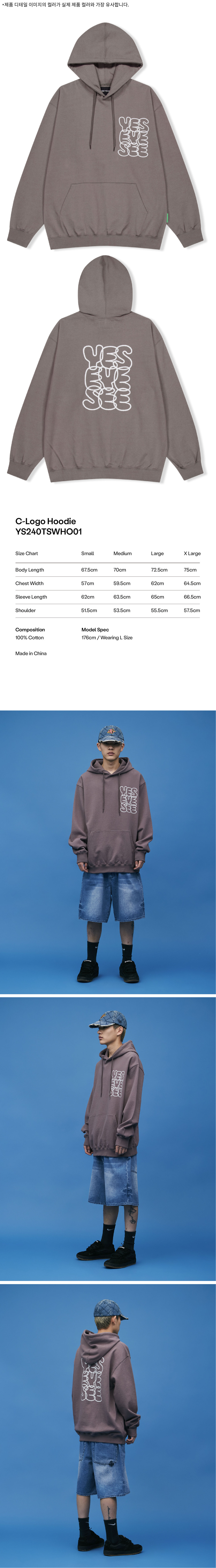 C-Logo Hoodie Cocoa