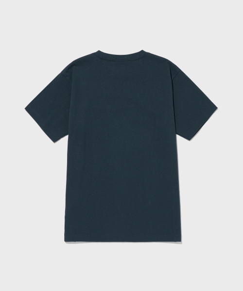 베이직 포켓 반팔 티셔츠 Normal Navy