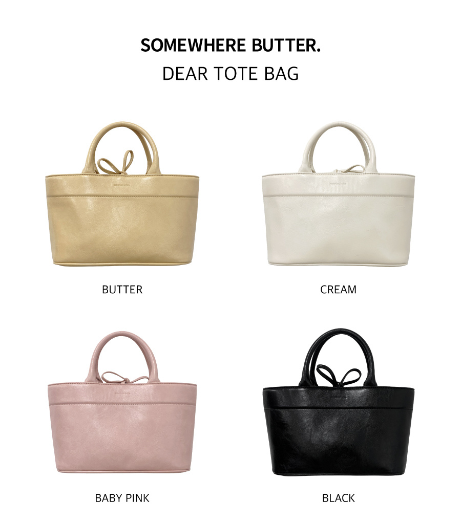썸웨어버터(SOMEWHEREBUTTER) Dear Tote bag - 4color - 사이즈