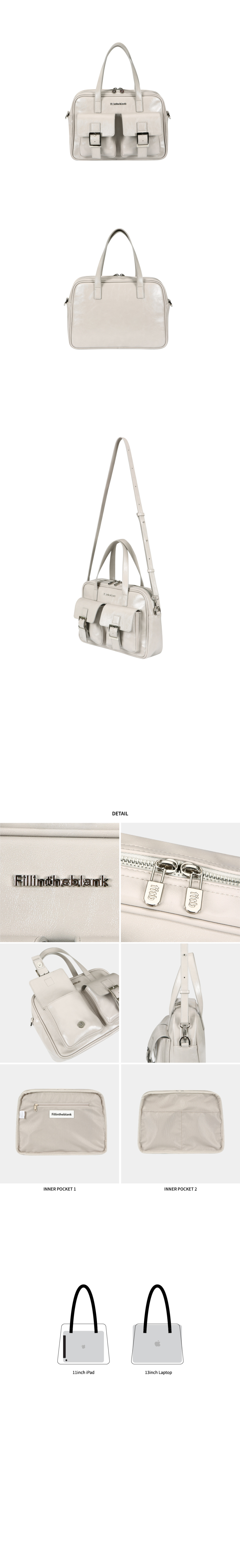 【FILLINTHEBLANK】24SS PK Middle Shoulder Bag (glossy)(grey) MUSINSA | FILLINTHEBLANK PK Middle Shoulder Bag (glossy)(grey)