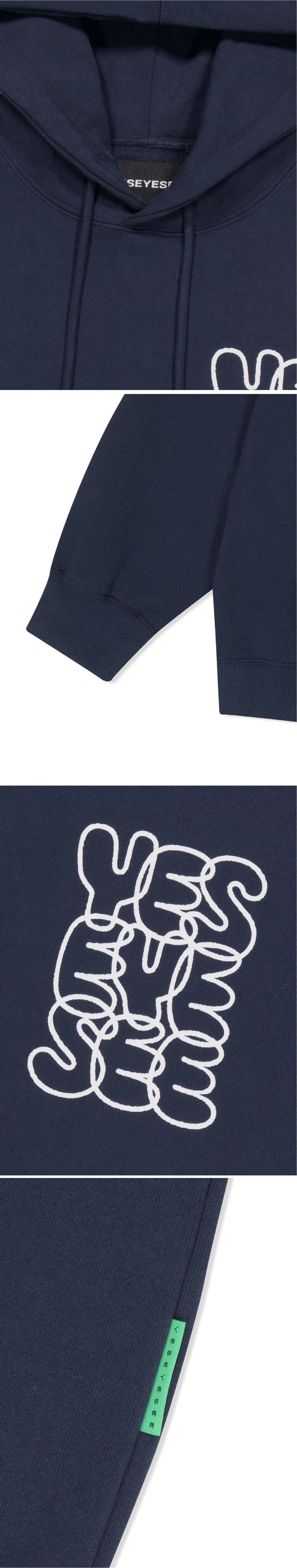 C-Logo Hoodie Navy