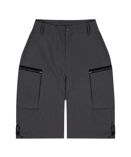 GP037 솔리드 카고 버뮤다 팬츠 (CHARCOAL GRAY)