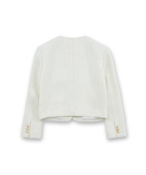 W Tweed Jacket, Ivory