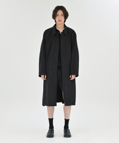 Washed Trench Coat, Washed Black