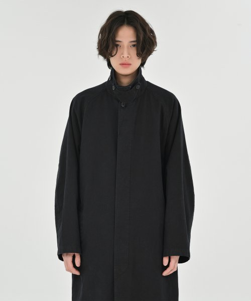 Washed Trench Coat, Washed Black