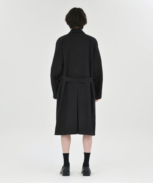 Washed Trench Coat, Washed Black