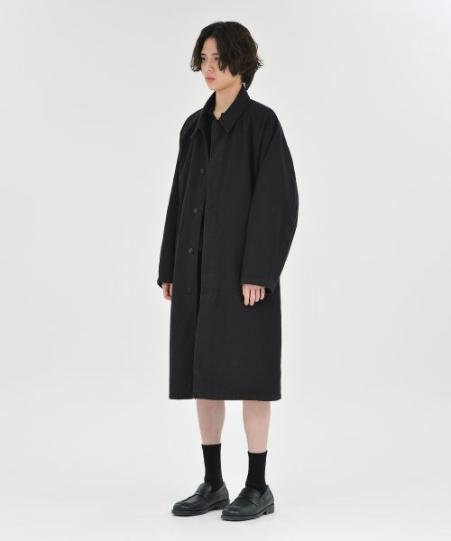 Washed Trench Coat, Washed Black