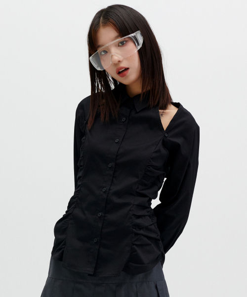 2WAY BOLERO SHIRT [BLACK]