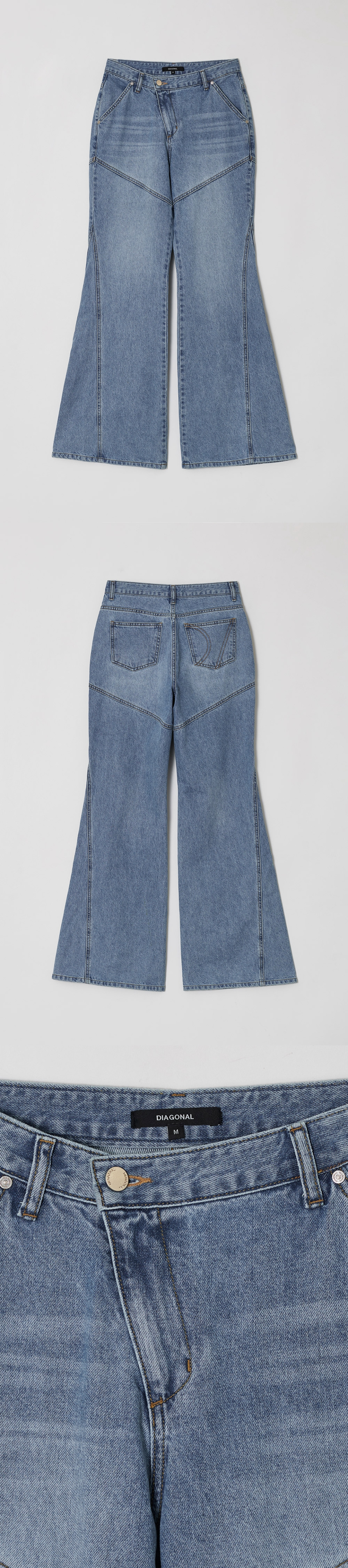 ★ DIAGONAL★ DIAGONAL BOOTS CUT DENIM PANTS light blue DA2 MUSINSA | DIAGONAL DIAGONAL BOOTS CUT DENIM PANTS (light blue)