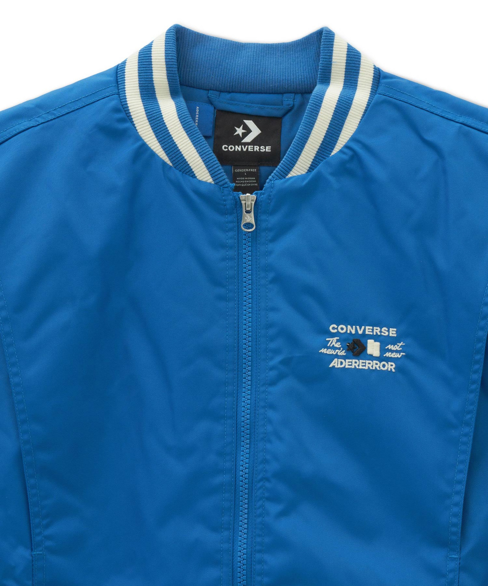 MUSINSA RAFFLE | Ader Error x Converse Shapes Varsity Jacket in Cobalt