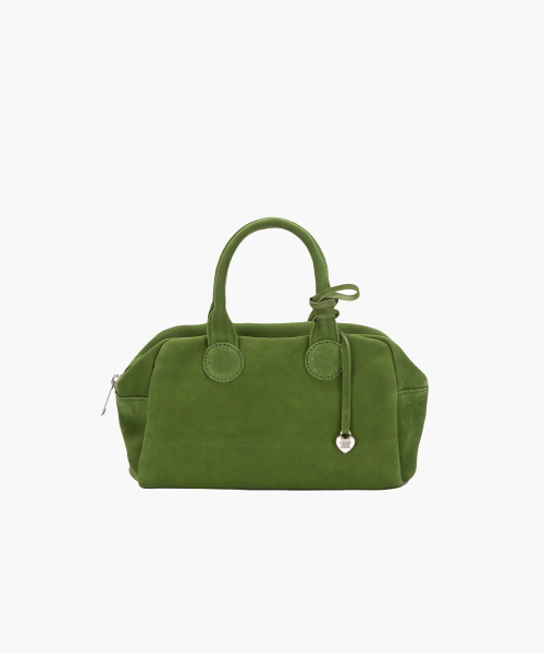 HEART CHARM_forest suede