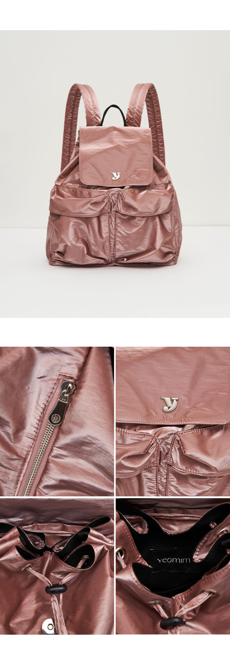 ★YEOMIM★ day backpack sunset pink 여밈(YEOMIM) day backpack (sunset pink) - 사이즈 & 후기 | 무신사