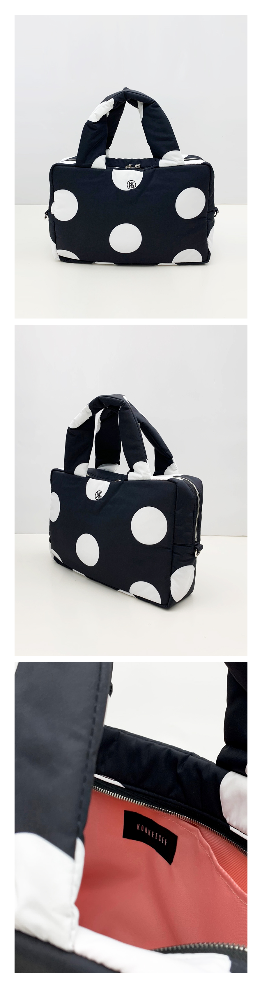 韓国 MUSINSA typeservice Dotted Bag MUSINSA公式 | KOOKEESEE Padded tote bag (big dot)