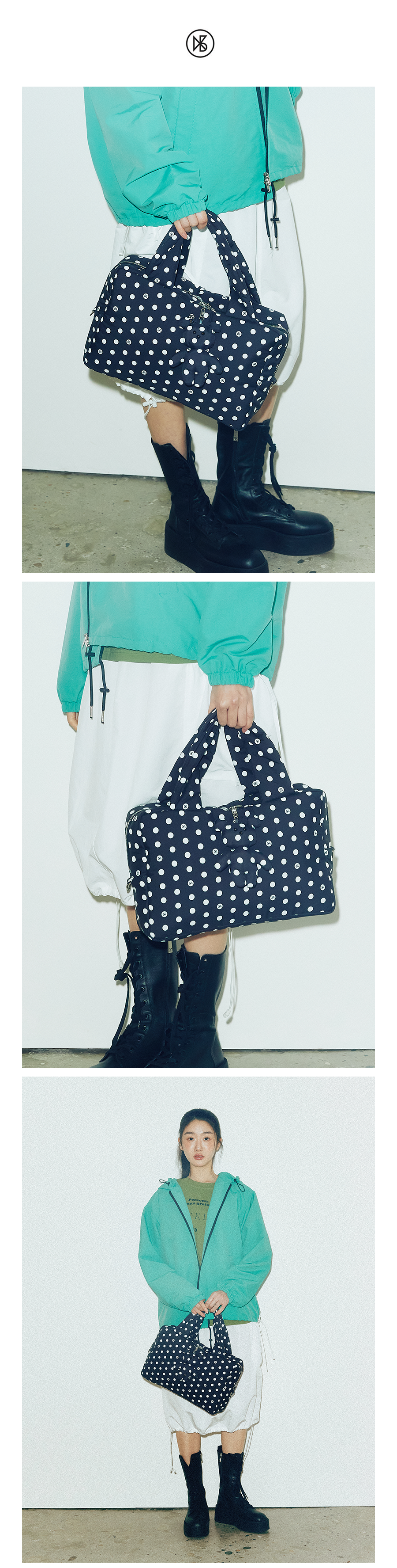 MUSINSA公式 | KOOKEESEE Padded tote bag (logo dot)