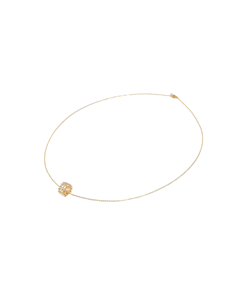 Mesh ring Necklace - Gold