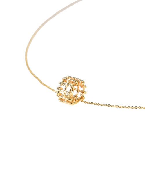 Mesh ring Necklace - Gold