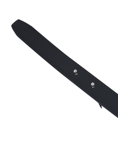 Crocodile Logo Belt - black