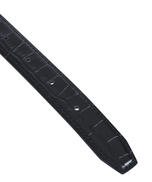 Crocodile Logo Belt - black