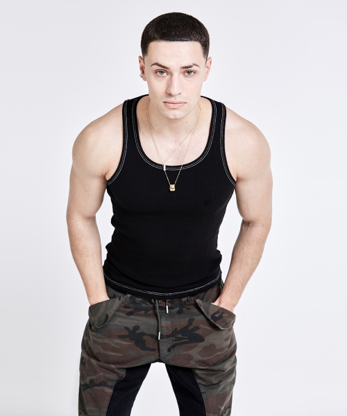 Lining cargo pants - camo black