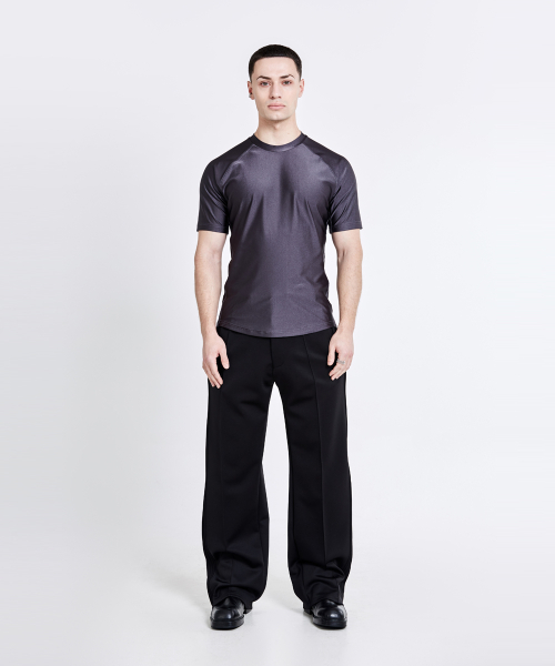 Triangle Back logo T-shirt - Charcoal