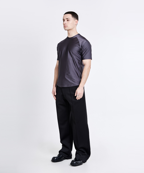 Triangle Back logo T-shirt - Charcoal