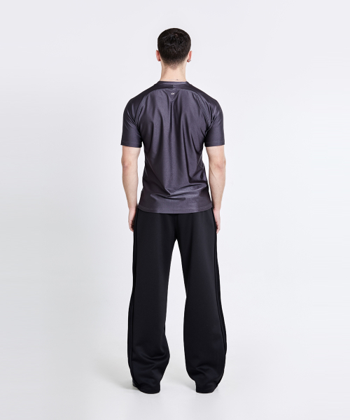 Triangle Back logo T-shirt - Charcoal