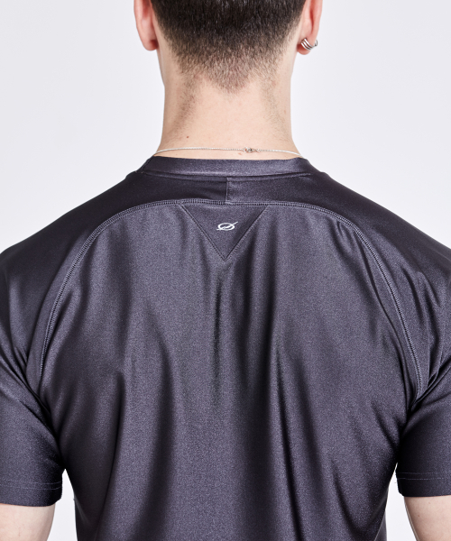 Triangle Back logo T-shirt - Charcoal