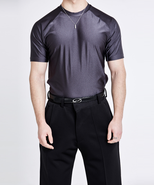 Triangle Back logo T-shirt - Charcoal