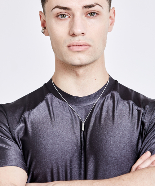 Triangle Back logo T-shirt - Charcoal